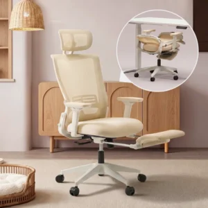 Foldable Office Chair, Ergonomic Mesh Task Chair with Recline Function, Home Office Chair